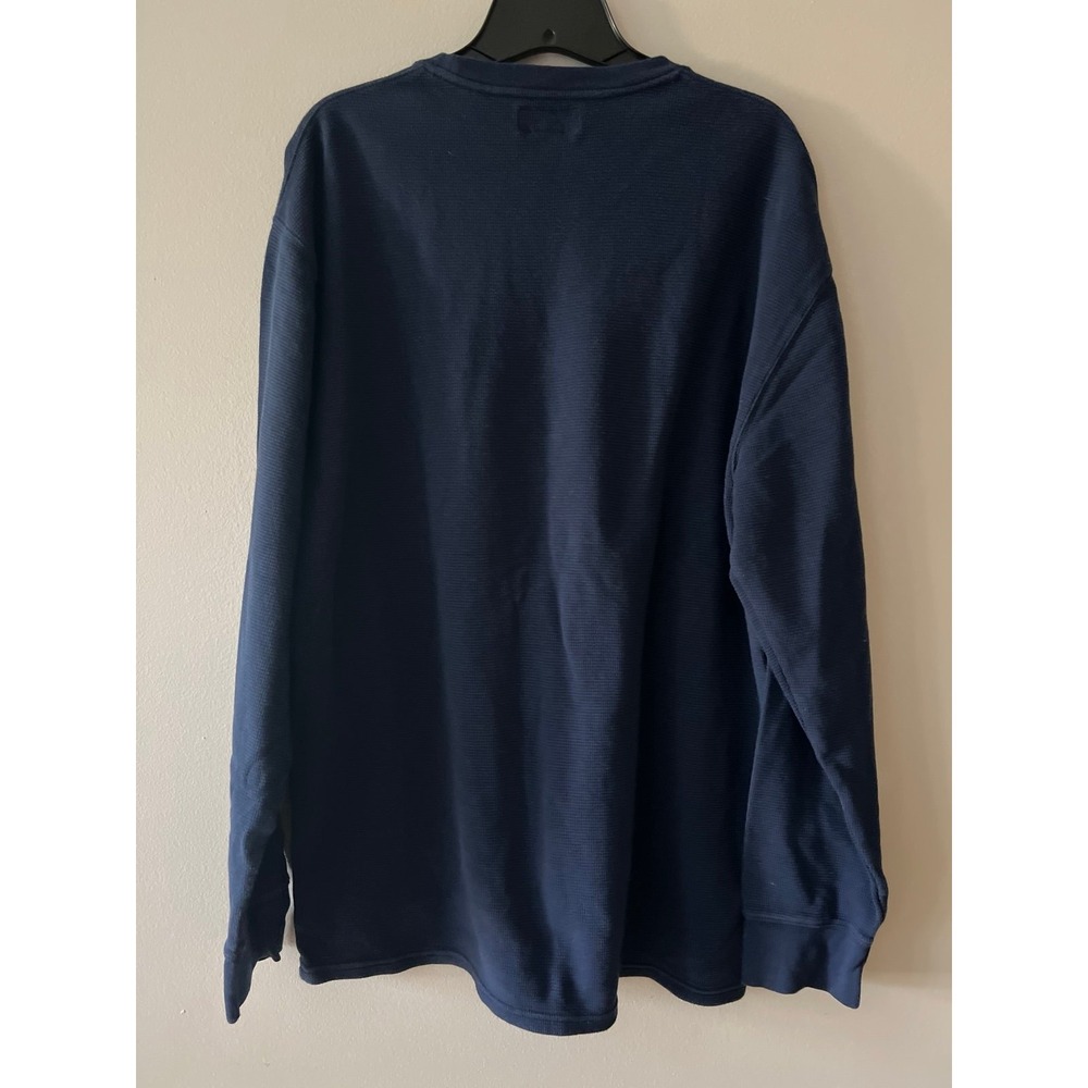 Polo Ralph Lauren Thermal Long Sleeve Navy Shirt 2XL - Picture 2 of 5